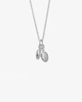 Pebbles single necklace silver