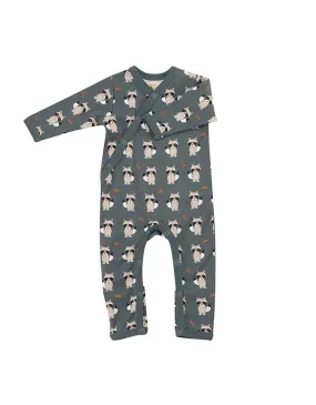 PIGEON ORGANICS - Kimono Romper Racoon Blue