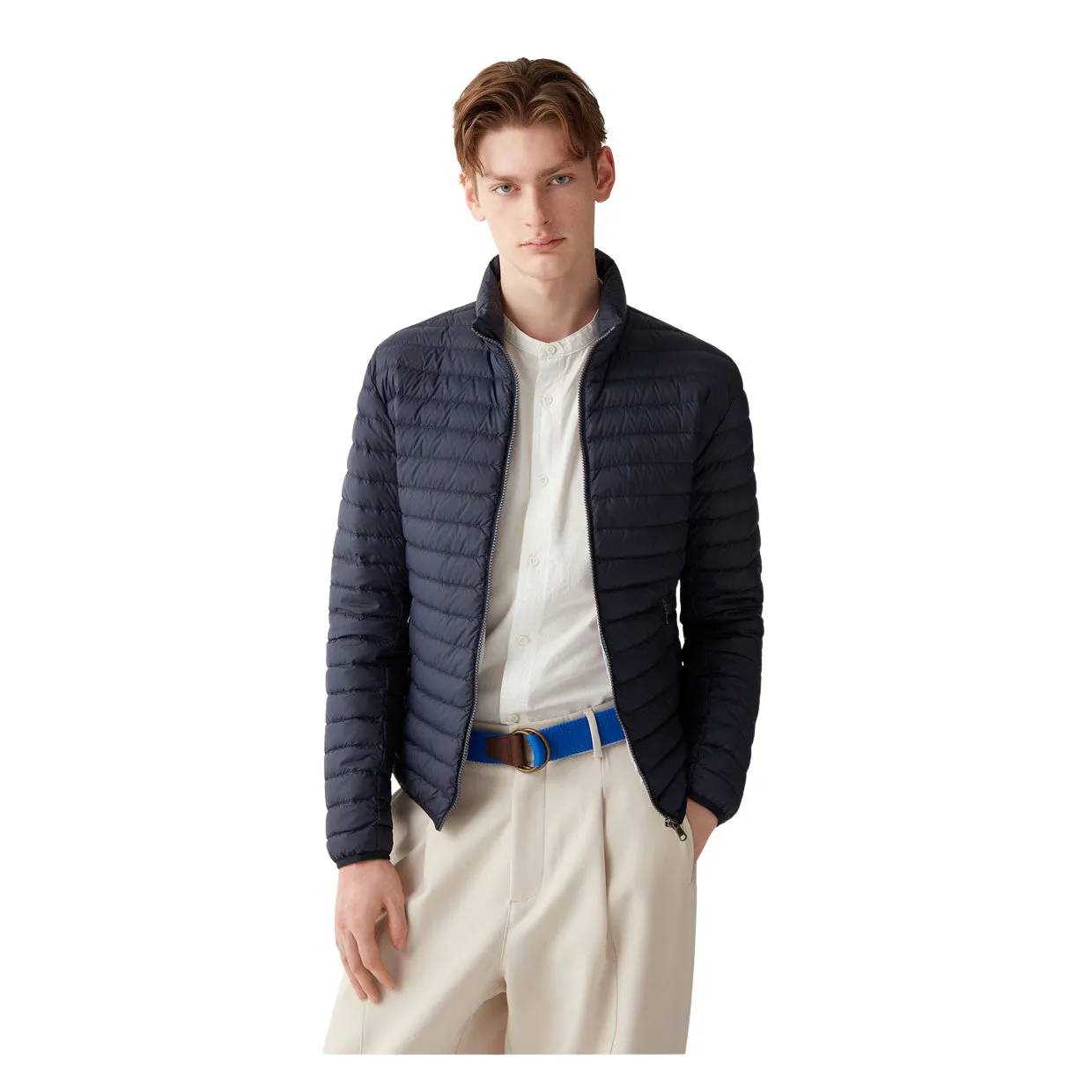 Piumino Uomo Colmar Colletto Imbottito Blu Navy