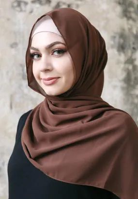 Plain Chiffon Copper Hijab