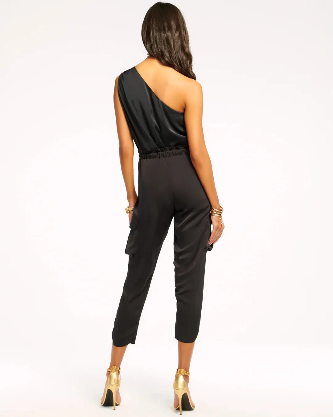 Ramy Brook - Satin Pocket Allyn Pant - Black