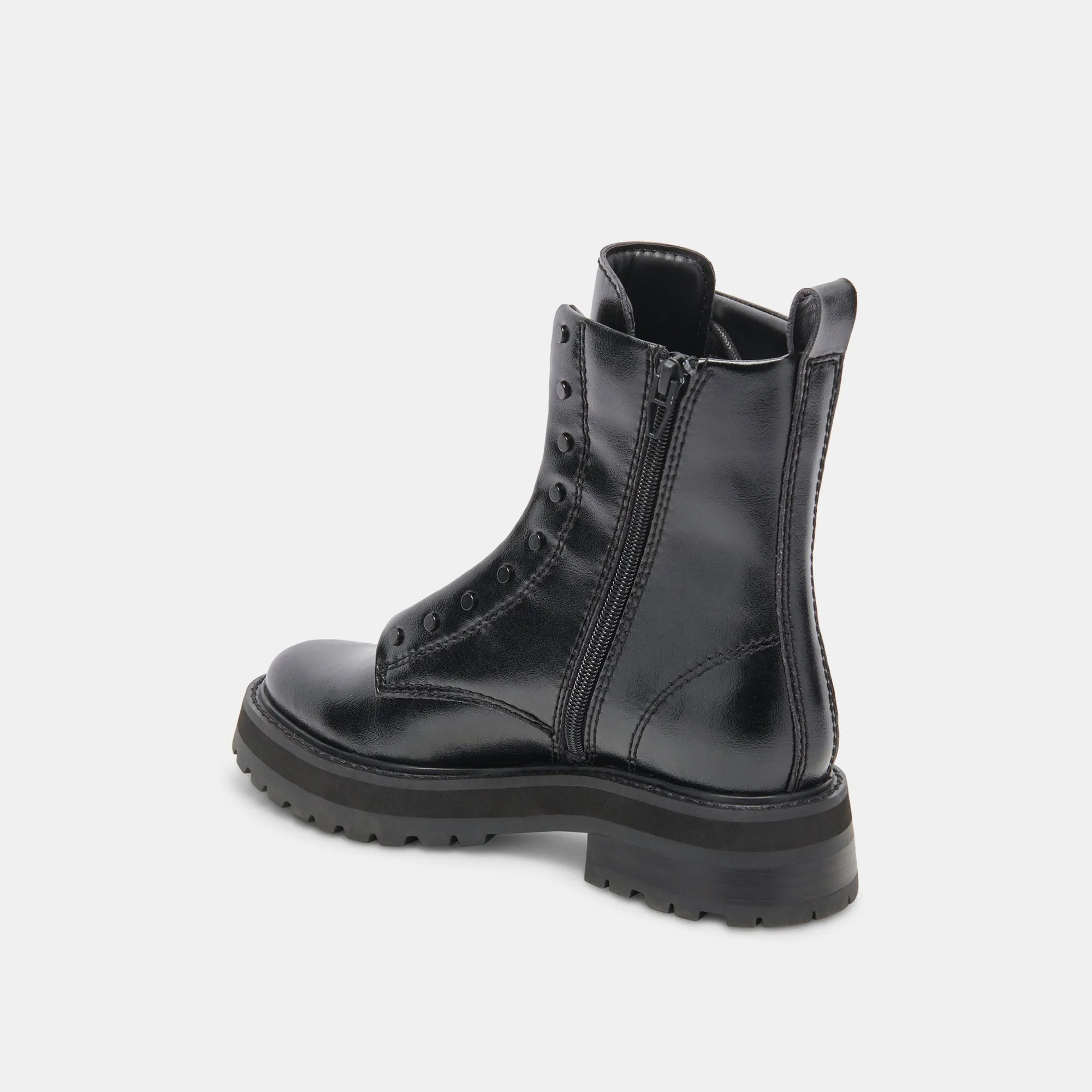 RANIER BOOTS MIDNIGHT CRINKLE PATENT - re:vita