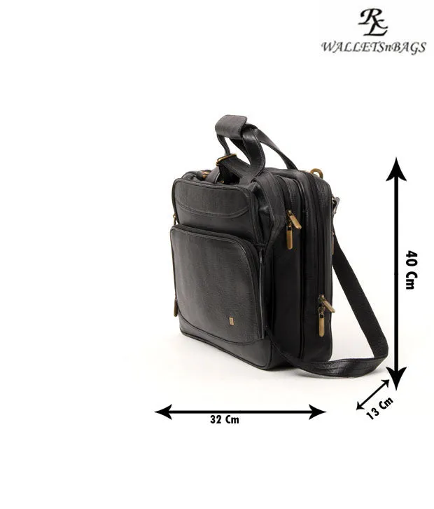 RL Leather Laptop Messenger Office 16inch Bag for Men