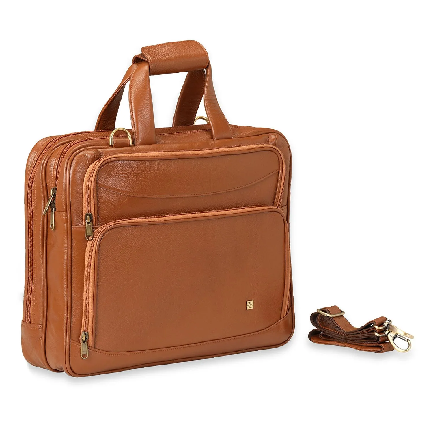 RL Leather Laptop Messenger Office 16inch Bag for Men