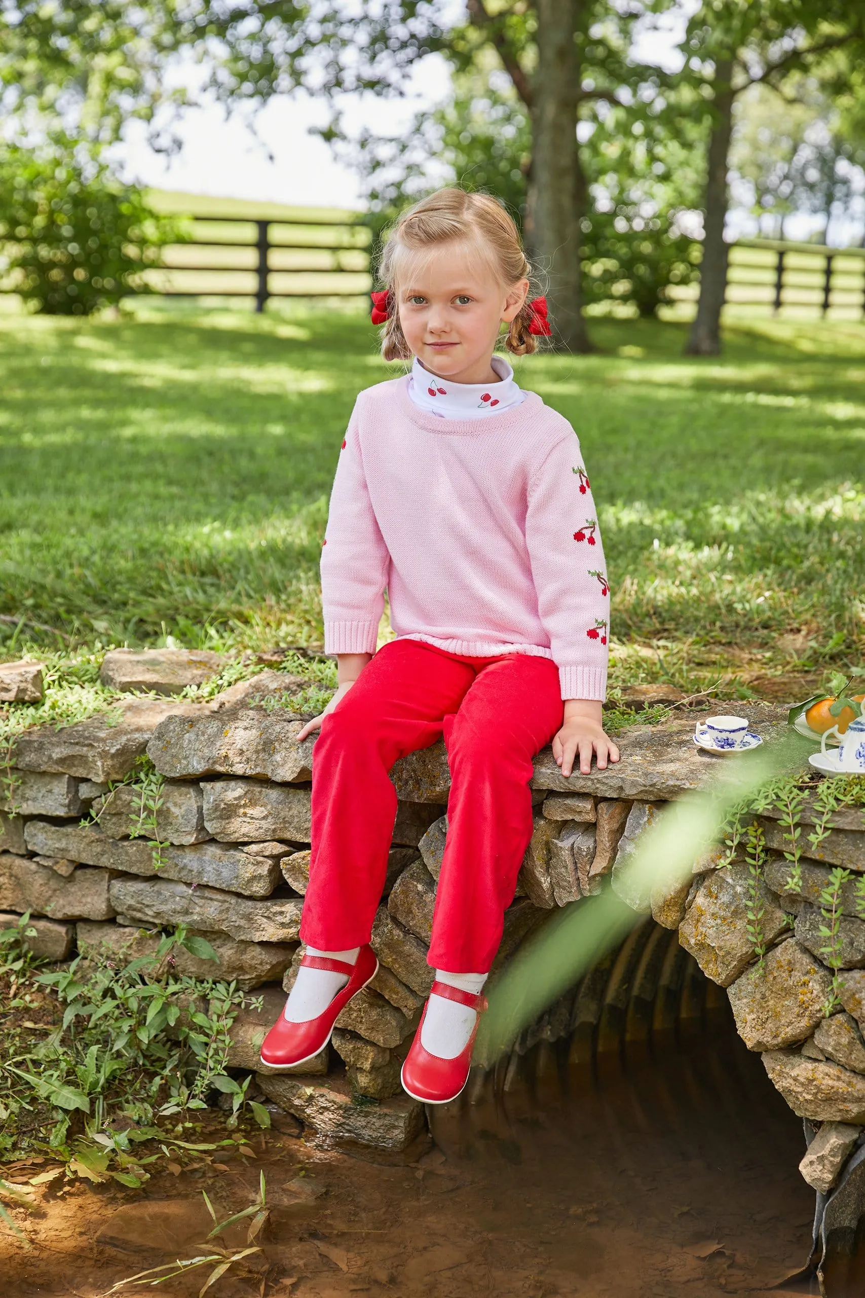 Skinny Pant - Red Corduroy