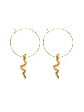 Snake Charm Hoops by Amano Studio