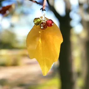 Swarovski Leaf Pendant Jewelry Kit by Toocutebeads.com