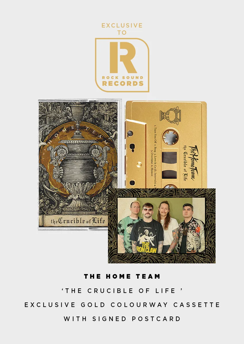 The Home Team - 'The Crucible Of Life' Exclusive Gold Cassette   Signed Postcard