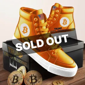 Trump Crypto President High Tops - Bitcoin Orange