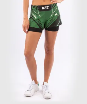 UFC Venum Authentic Fight Night Women's Shorts - Short Fit - Green