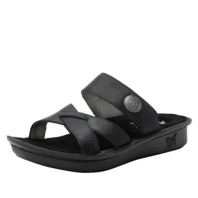 Victoriah Oiled Black Sandal