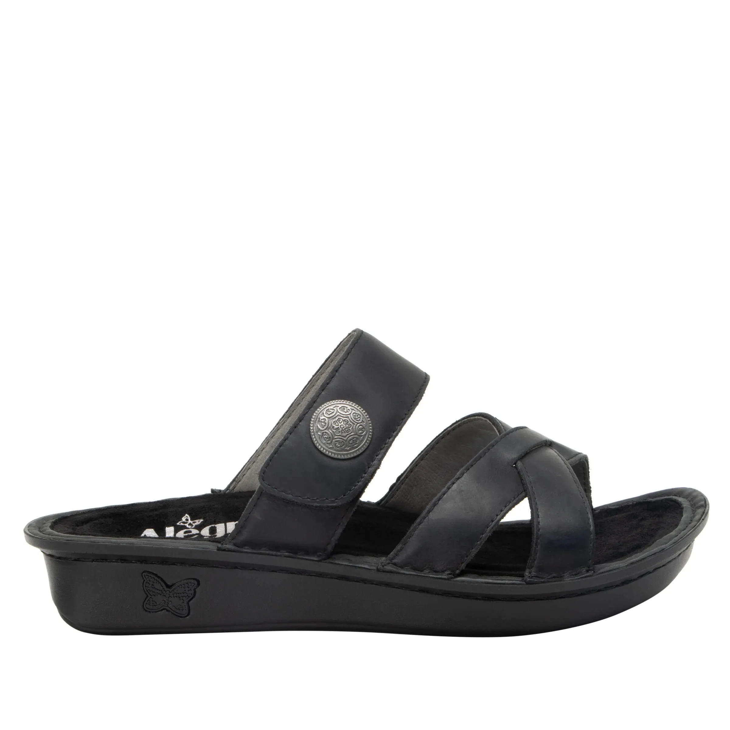 Victoriah Oiled Black Sandal