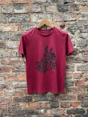 Winstons Viking T-Shirt - Burgundy/Black