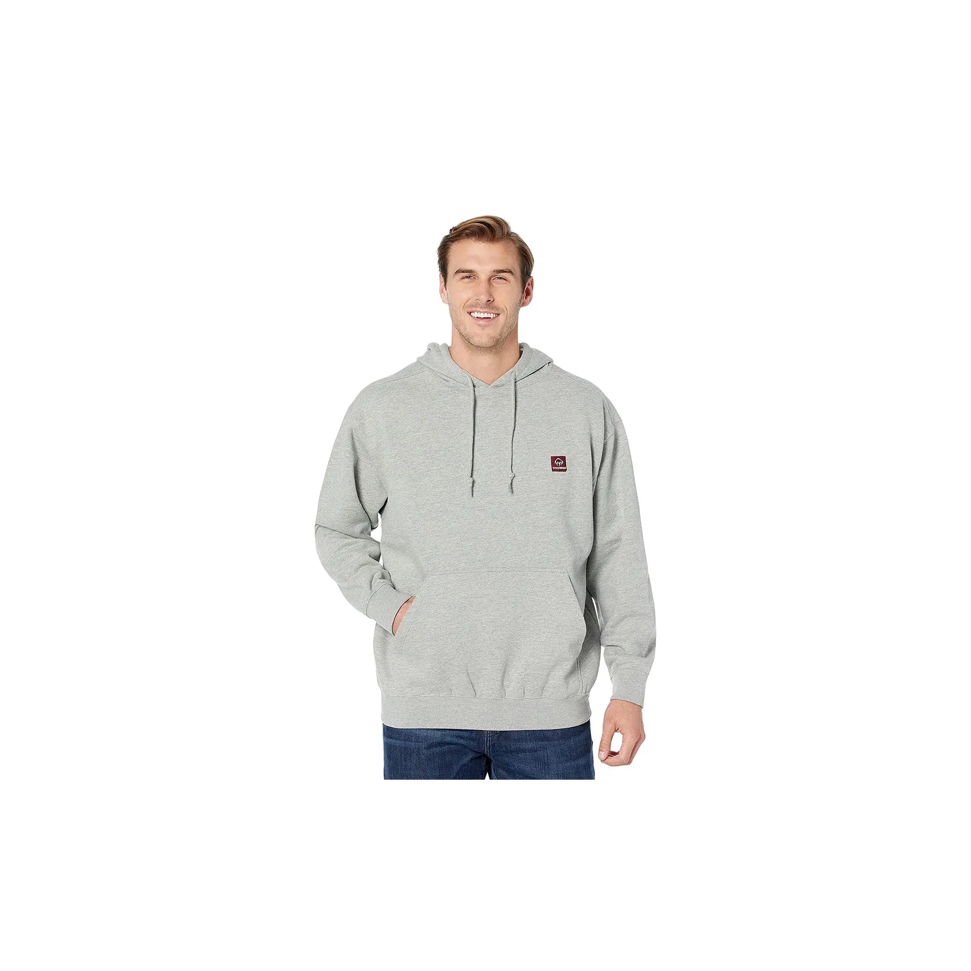 Wolverine Midweight Pullover Hoodie Light Grey Heather