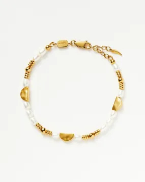 Zenyu Pearl Beaded Charm Bracelet